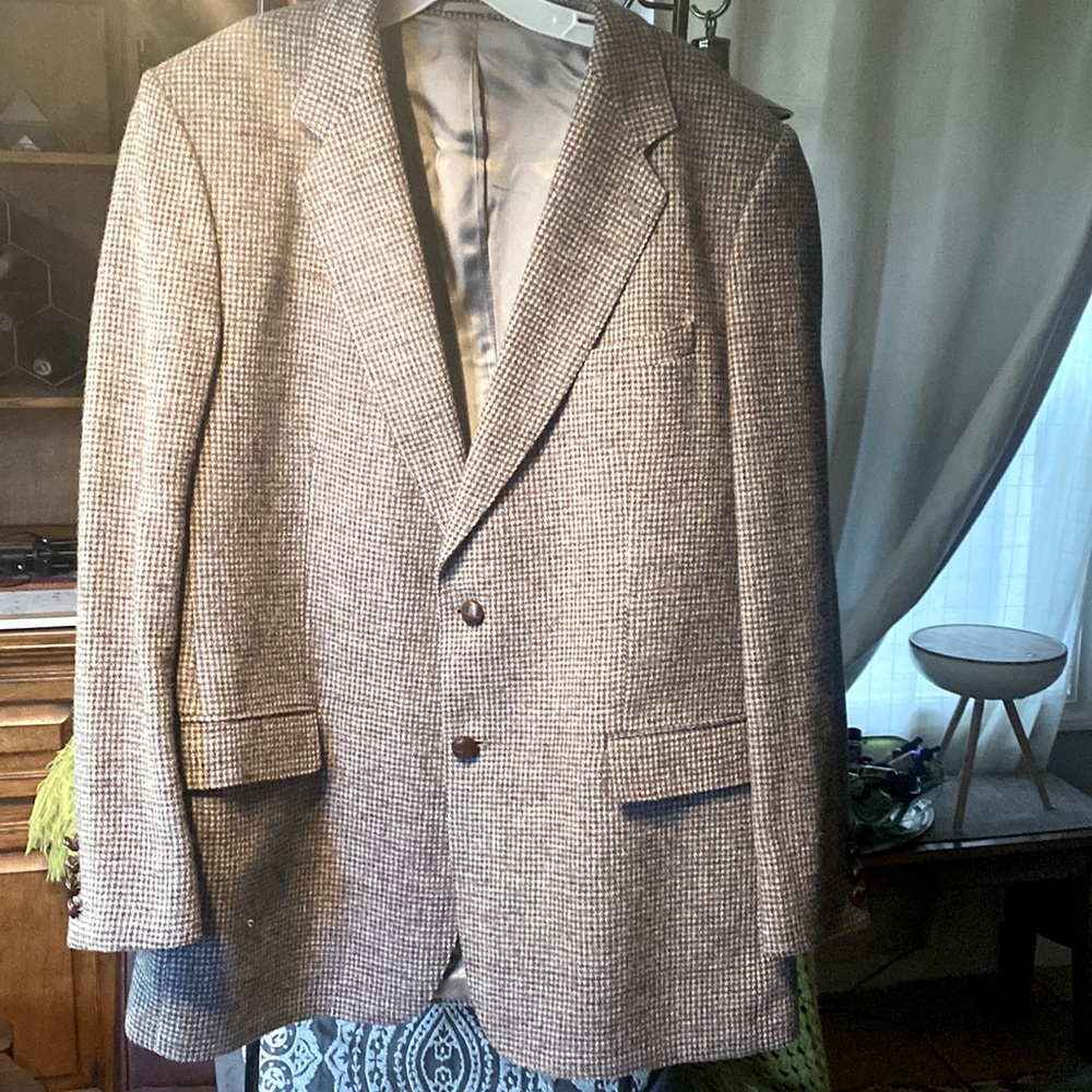 Bellamin Vintage Pure Wool Tweed Suit Jacket